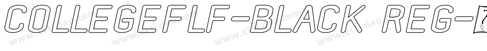 CollegeFLF-Black Reg字体转换